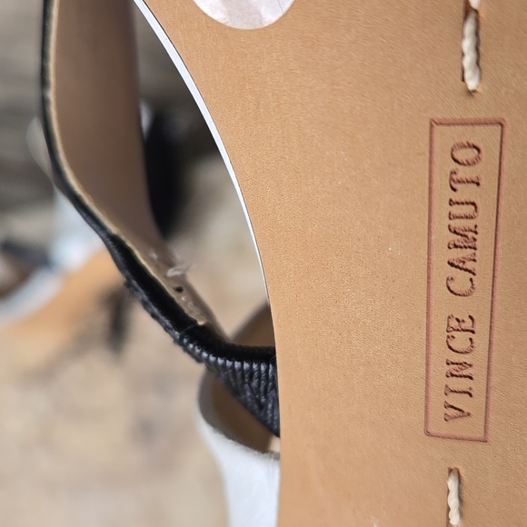 Vince Camuto. Black and White Strappy Heels. Size 6M. Excellent Condition. - Picture 9 of 16